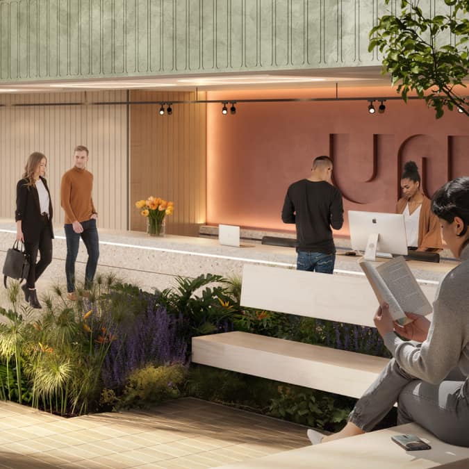 Modern Office Reception Area